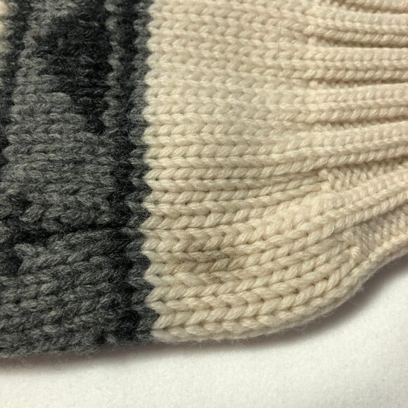 Aritzia TNA 100% Lambs Wool Sea To Sky Zip Up Knitted Cardigan Sweater Medium - Picture 7 of 11